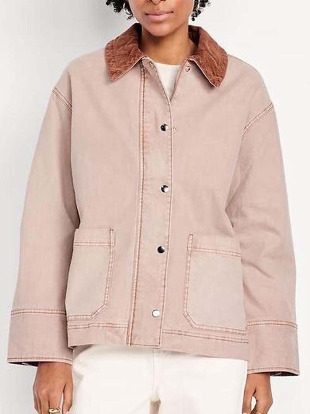 Old Navy Barn Jacket Antique Rose Pink Size M